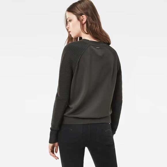 NWT G-STAR Suzaki Knit Crew Neck Pullover Sweater Chunky Red Top Sweatshirt M - Picture 5 of 14